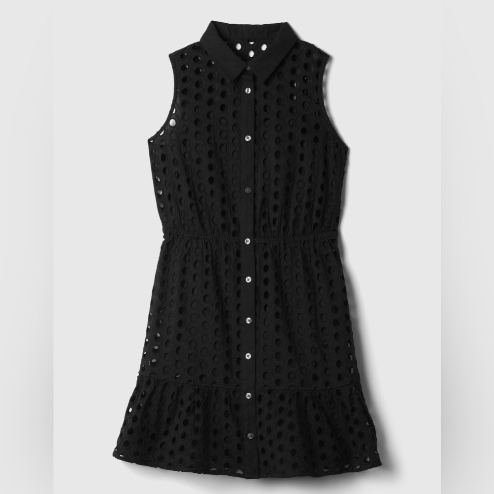 GAP Eyelet Tiered Mini Dress